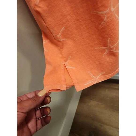 NWT FRESH PRODUCE XL Sunset Coral Sea-Star Sun Dress Starfish Oversized - Picture 7 of 11